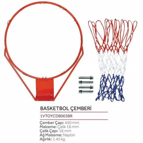 Voit Basketbol Çemberi + Basketbol Filesi- ÜCRETSİZ KARGO - 2