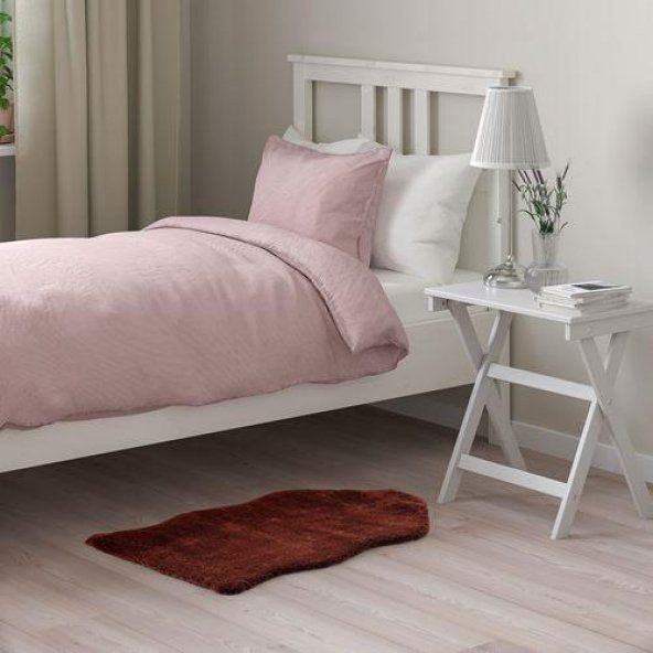Yapay Koyun Postu MeridyenDukkan Koyu Taba-Kahverengi 55x85 cm Ev Tekstili Dekorasyonu - 2