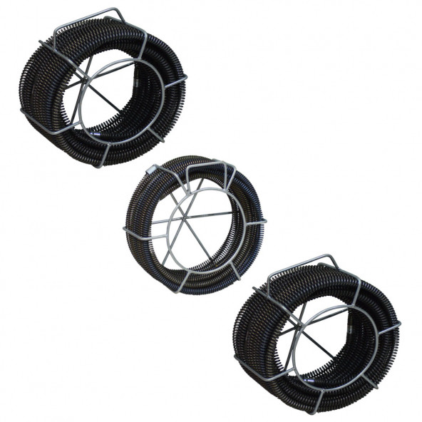 Seybomak Kanal tıkalı gider açma makinesi 16-19-22 mm full set - 3