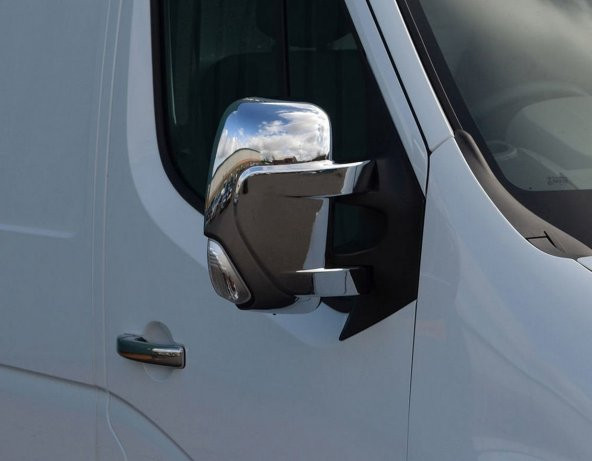 Aktif Oto Krom Renault Master Ayna Kapağı Abs Krom 2 Parça 2010+ - 2