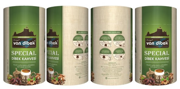 VAN DİBEK SPECİAL 500 gr KAHVE ( FISTIK, FINDIK, BADEM VE HURMALI)