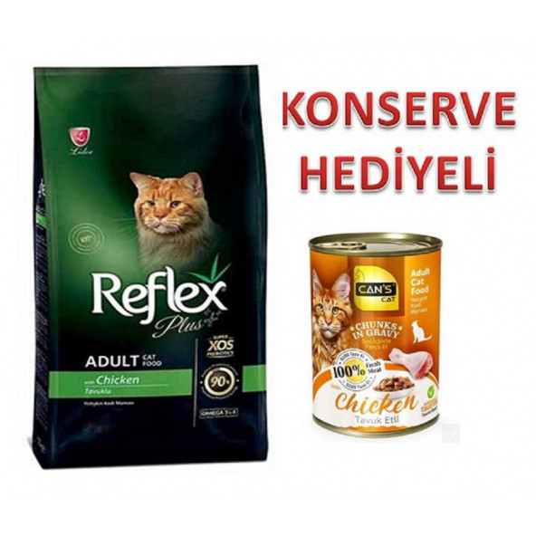 Reflex Tavuklu Yetişkin Kedi Maması 1,5 Kg + Konserve Hediyeli
