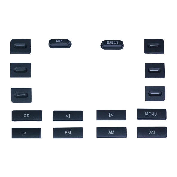 Vw Golf Mk5 Jetta Tiguan Caddy Passat Radyo Düğme kapağı Seti