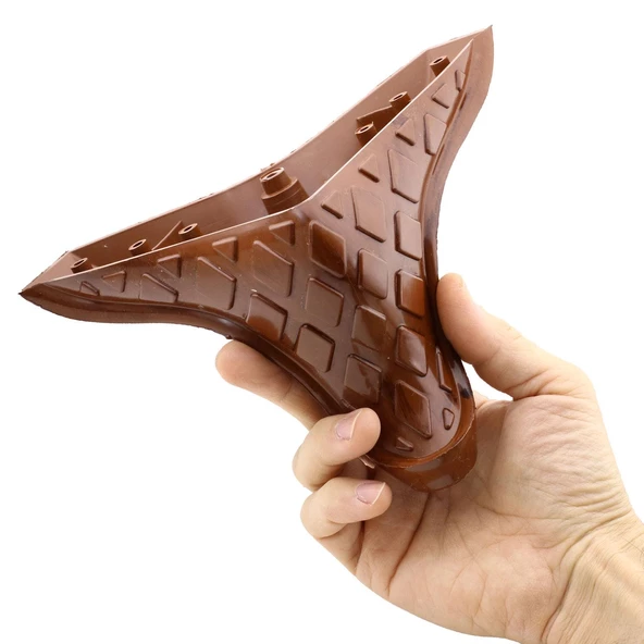 Kumsal Lüks Mobilya Kanepe Sehpa Puf Koltuk Ayağı 12 Cm Kahverengi Ahşap Desenli Baza Ayakları - 3