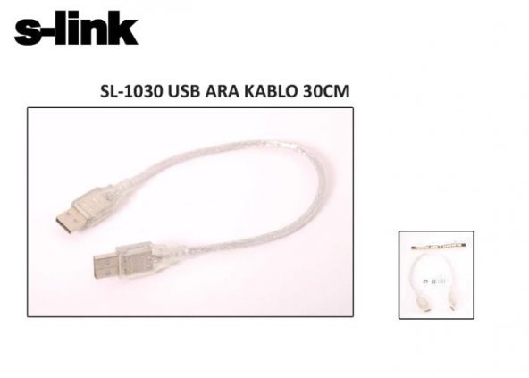 S-link SL-1030 Usb2.0 30cm Usb to Usb Kablosu