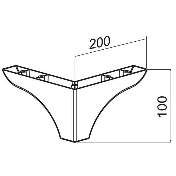 Rose Lüks Mobilya Kanepe Sehpa Puf Koltuk Ayağı 10 Cm Kahverengi Ahşap Desenli Baza Ayakları - 7