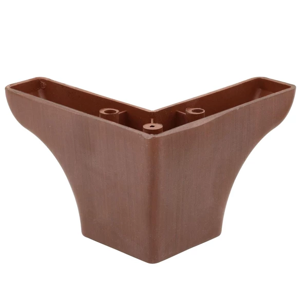 Rose Lüks Mobilya Kanepe Sehpa Puf Koltuk Ayağı 7.5 Cm Kahverengi Ahşap Desenli Baza Ayakları - Resim 2