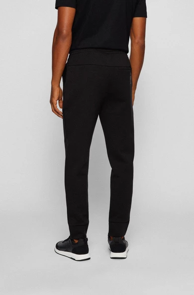 HUGO BOSS JERSEY TROUSERS PAMUK KARIŞIMLI, KAVİSLİ LOGOLU EŞOFMAN ALTI 50456414 - Resim 6