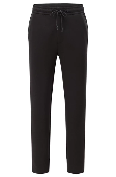 HUGO BOSS JERSEY TROUSERS PAMUK KARIŞIMLI, KAVİSLİ LOGOLU EŞOFMAN ALTI 50456414 - Resim 5