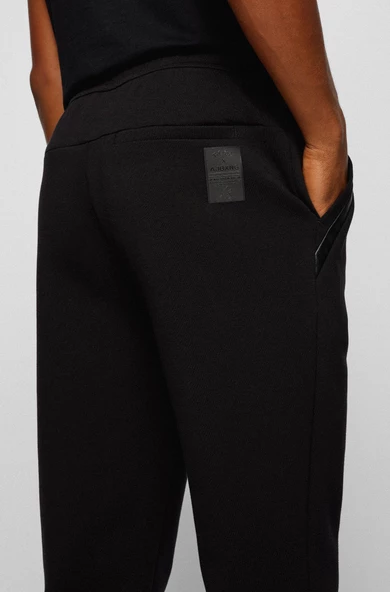 HUGO BOSS JERSEY TROUSERS PAMUK KARIŞIMLI, KAVİSLİ LOGOLU EŞOFMAN ALTI 50456414 - Resim 3