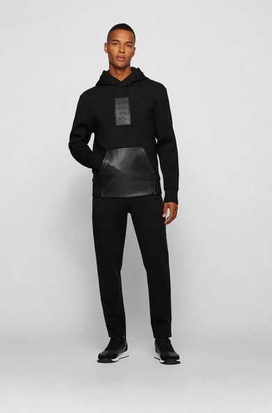 HUGO BOSS JERSEY TROUSERS PAMUK KARIŞIMLI, KAVİSLİ LOGOLU EŞOFMAN ALTI 50456414 - Resim 2