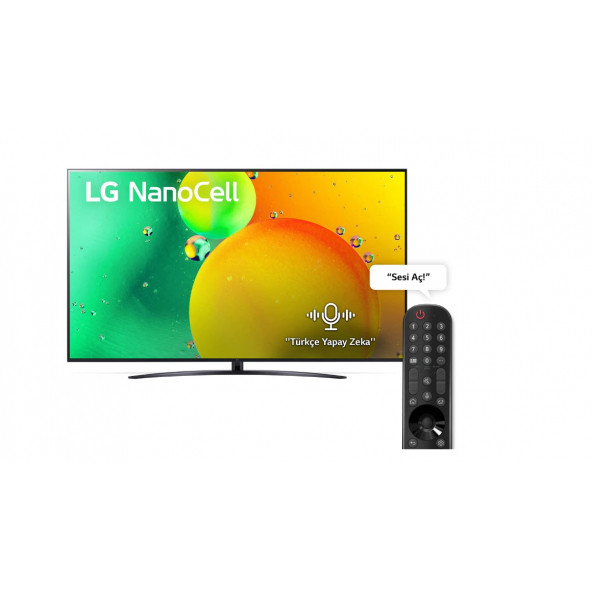 LG 55NANO766QA 55" 139 Ekran Uydu Alıcılı 4K Ultra HD Smart LED TV