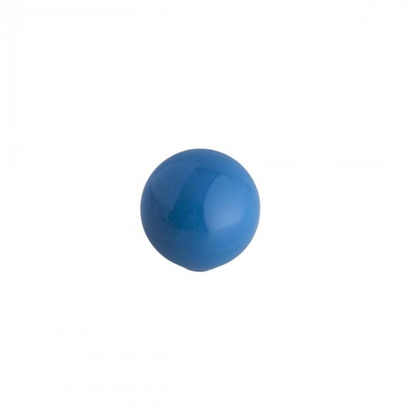 Tomurcuk Porselen Top Düğme Mavi Çocuk Odası Kulp
