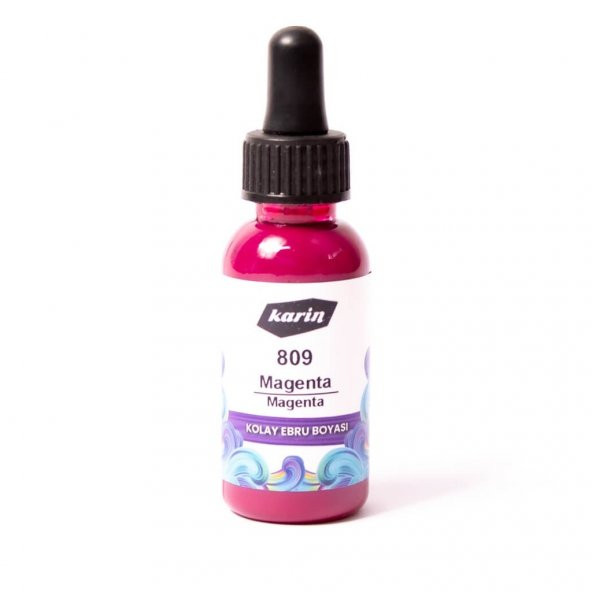 Karin Kolay Ebru Boyası 30ml N:809 Magenta