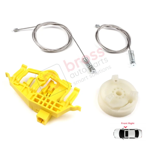 Ram ProMaster City 2015-2022 4-Kapı 68366052AA İçin Ön Sağ Cam Kriko Tamir Seti - Resim 4