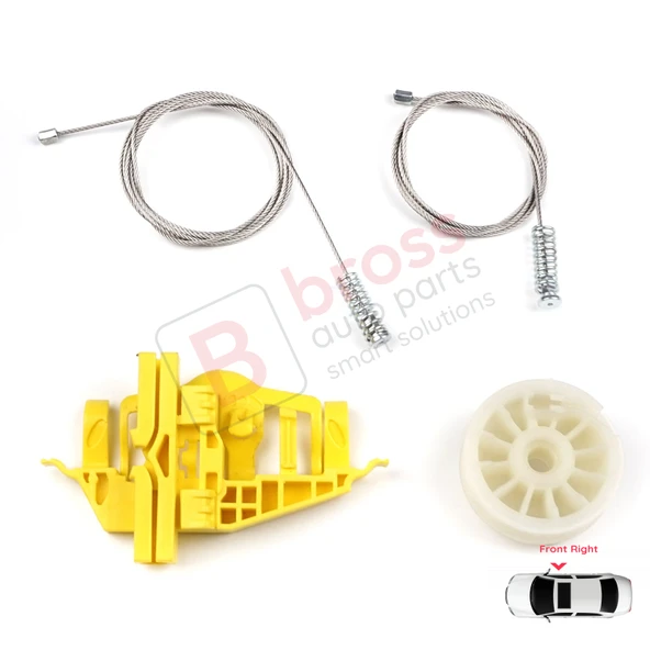 Ram ProMaster City 2015-2022 4-Kapı 68366052AA İçin Ön Sağ Cam Kriko Tamir Seti ürün görseli 1