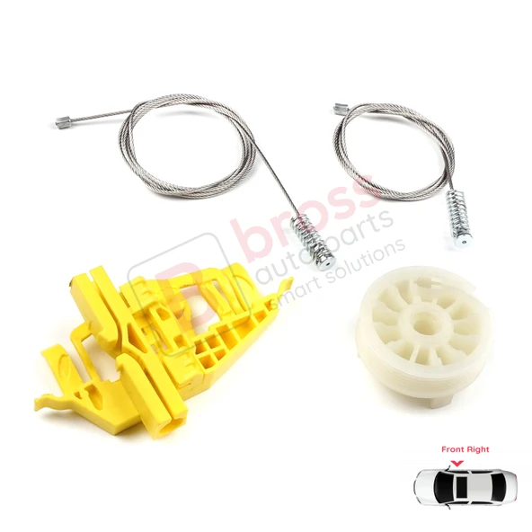 Ram ProMaster City 2015-2022 4-Kapı 68366052AA İçin Ön Sağ Cam Kriko Tamir Seti - Resim 3