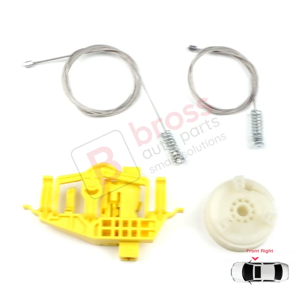 Ram ProMaster City 2015-2022 4-Kapı 68366052AA İçin Ön Sağ Cam Kriko Tamir Seti - Resim 2