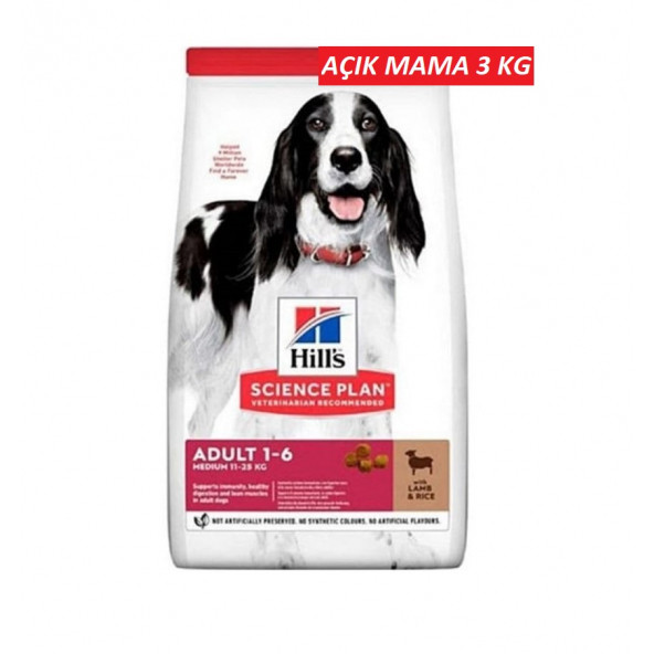 Hill's Science Plan Tavuklu Orta Irk Yetişkin Köpek Maması 3 KG