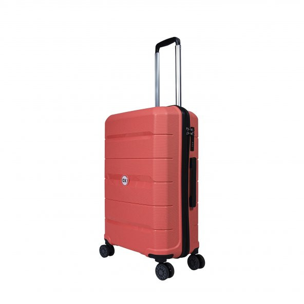 OX POLİPROPİLEN 3 LÜ VALİZ SETİ SOMON RENGİ - 3