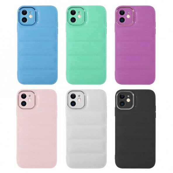 Apple iPhone 11 Kılıf Kamera Korumalı Parlak Airbagli Zore Galya Kapak - 2