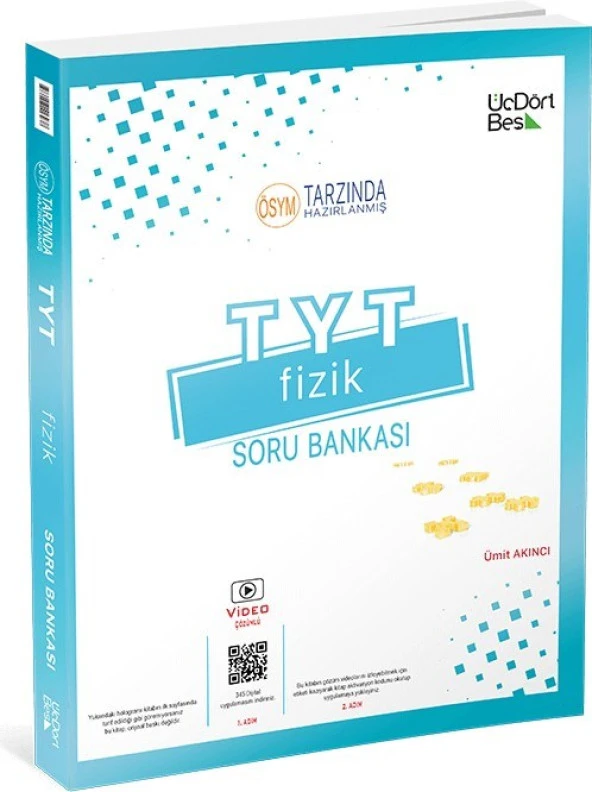 Üçdörtbeş Yayınları TYT Fizik Soru Bankası