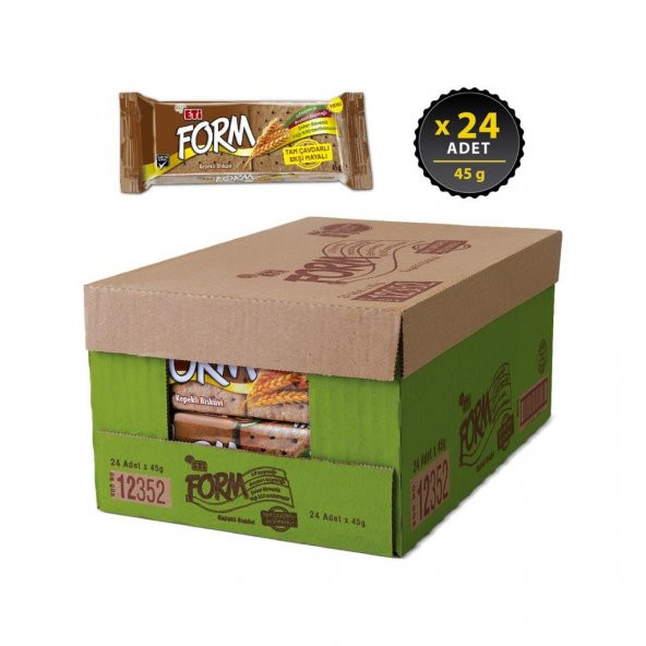 Eti Form Tam Çavdarlı Ekşi Mayalı Kepekli Bisküvi 45 g x 24 Adet - 2