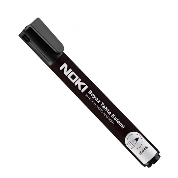 Noki Doldurulabilir Beyaz Tahta Kalemi Siyah 12 Adet - 2