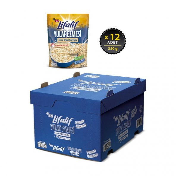Eti Lifalif İnce Öğütülmüş Yulaf Ezmesi 350 g x 12 Adet - 2