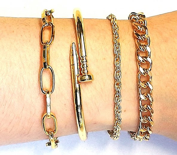 Kombin Bileklik Altın Kaplama - 294 ürün görseli 1