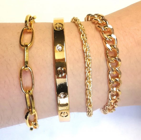 Kombin Bileklik Altın Kaplama - 293 ürün görseli 1