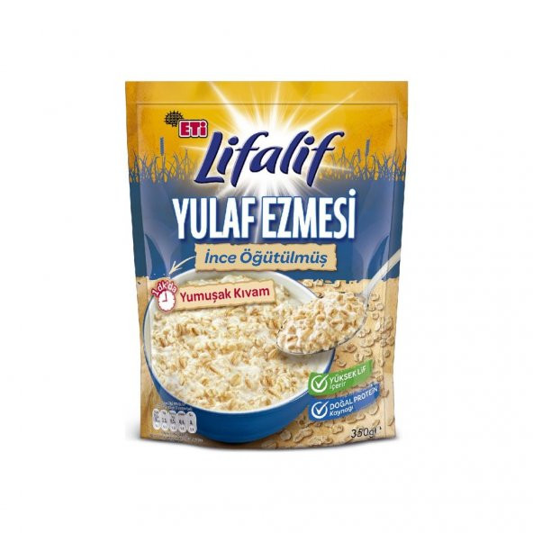 Eti Lifalif İnce Öğütülmüş Yulaf Ezmesi 350 g x 2 Adet - 3
