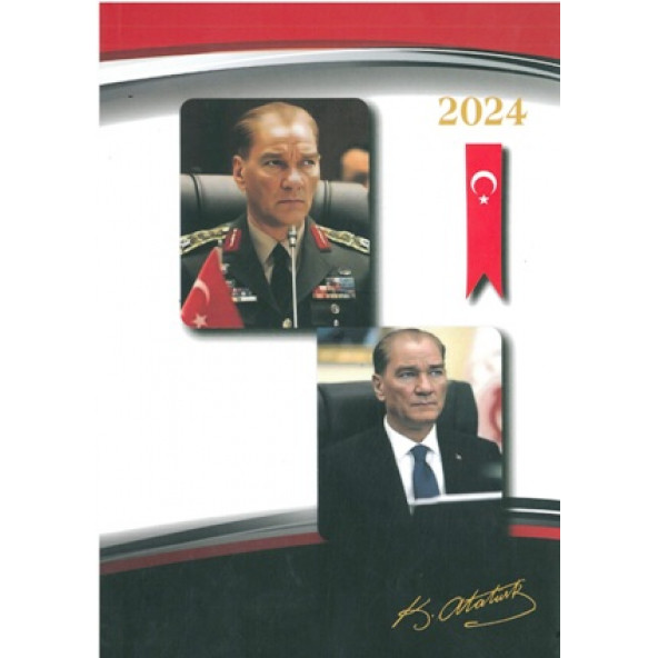 Özkan  2024 Atatürk  ajandası 17x24 - 2