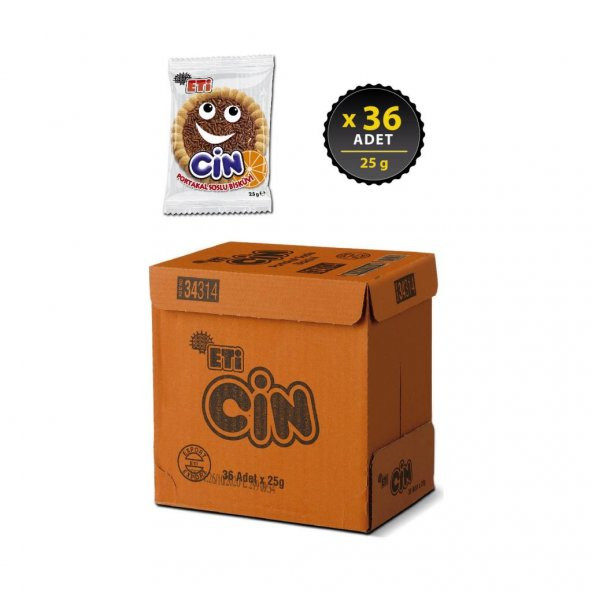 Eti Cin Portakallı 25 g x 36 Adet - 2