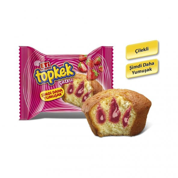 Eti Topkek Çilekli 40 g x 24 Adet - 3