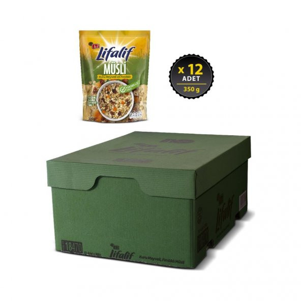 Eti Lifalif Kuru Meyveli & Fındıklı Müsli 350 g x 12 Adet - 2