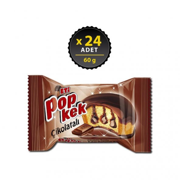 Eti Popkek Çikolatalı 60 g x 24 Adet