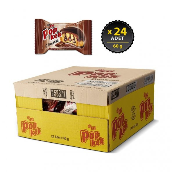 Eti Popkek Çikolatalı 60 g x 24 Adet - 2