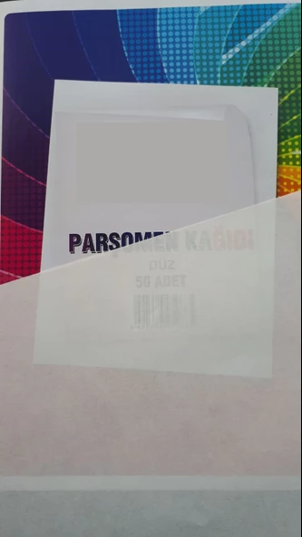 50 li Parşomen Kağıdı - Çizgisiz 60gr - 2