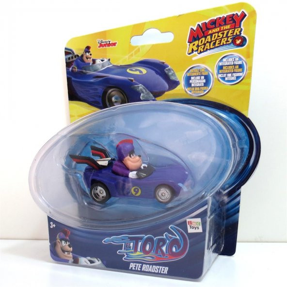 Orjinal Disney Mickey and the Roadster Racers Figür ve Araç Pete Figürü ve Arabası - 2