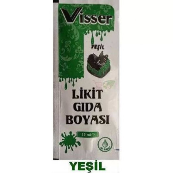 Visser Likit Gıda Boyası (12 ml) Yeşil