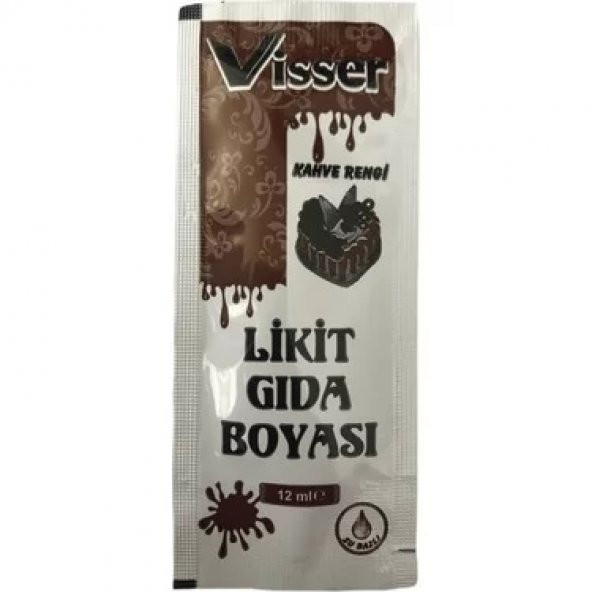 Visser Likit Gıda Boyası (12 ml) Kahverengi