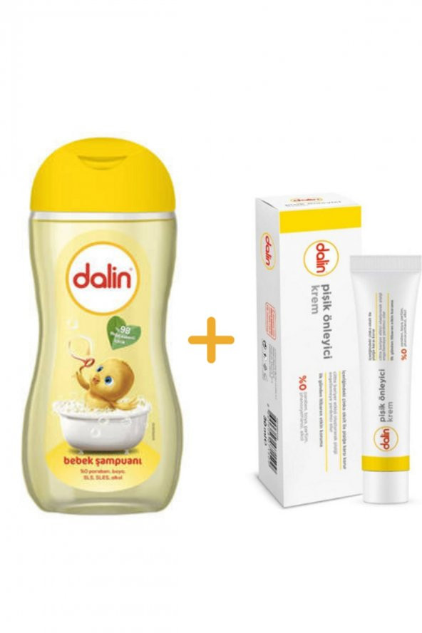 Dalin Bebek Şampuanı 225 ML + Pişik Kremi 30 ML