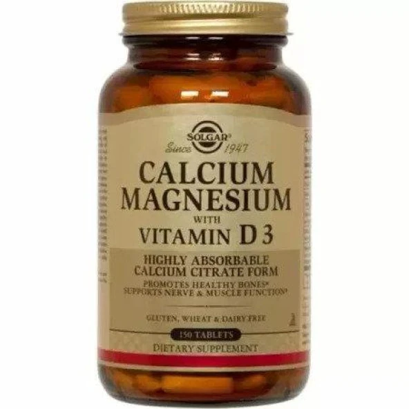 Solgar Calcium Magnesium Vitamin D3 150 Tablet