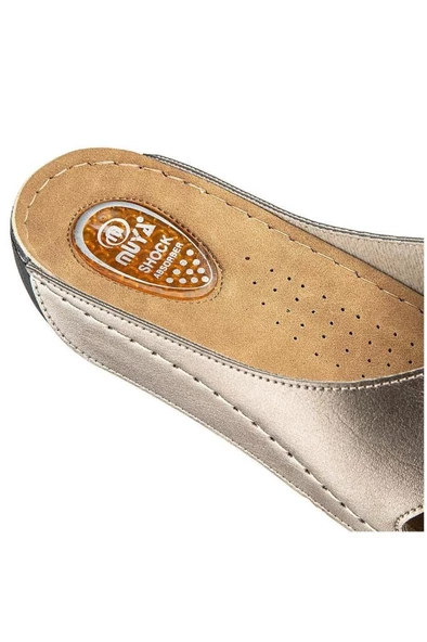 Muya Yara 32251-772 Topuk Jelli Anatomik Taban Kadın Terlik Çelik 36-40 - Resim 3