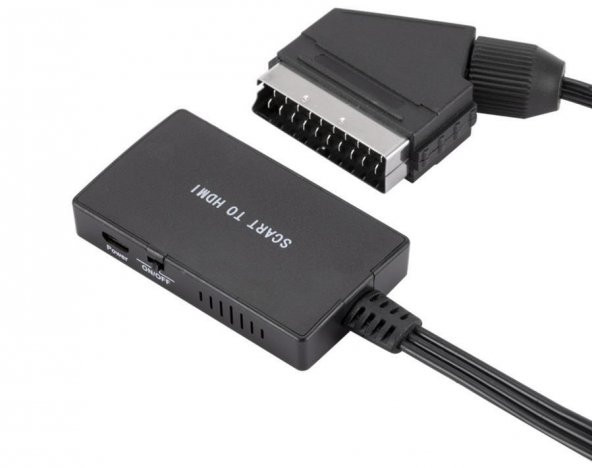 Scart To Hdmi 1080p AV Video Çevirici Dönüştürücü Adaptör - 2
