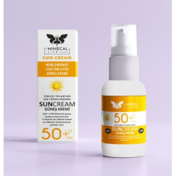 Minecal Life SPF 50+ Güneş Kremi 50ml (Kırışıklık ve Lekenmeyi Önleyici)