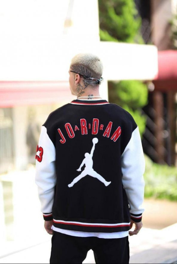 Jordan 23 Nakış  Kolej Ceket  Unisex Oversize Kolej Ceket - 2