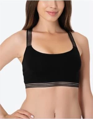 İmer Bayan Modal Çapraz Askılı Pedli Büstiyer Sütyen 1117 - Resim 3