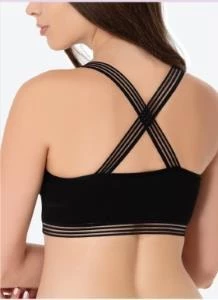 İmer Bayan Modal Çapraz Askılı Pedli Büstiyer Sütyen 1117 - Resim 2